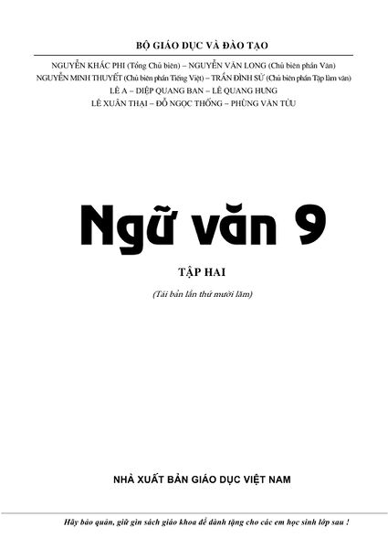 Tập tin:PageImage Sách giáo khoa Ngữ Văn 9 tập 2 .jpg