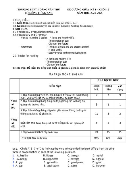 Tập tin:PageImage Đề cương giữa kỳ 1 Tiếng Anh 11 năm 2024 2025 trường THPT Hoàng Văn Thụ Hà Nội.jpg