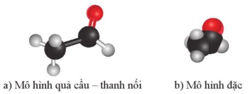 Mô hình phân tử ethanal (acetaldehyde)  1.2. Tính chất vật lí