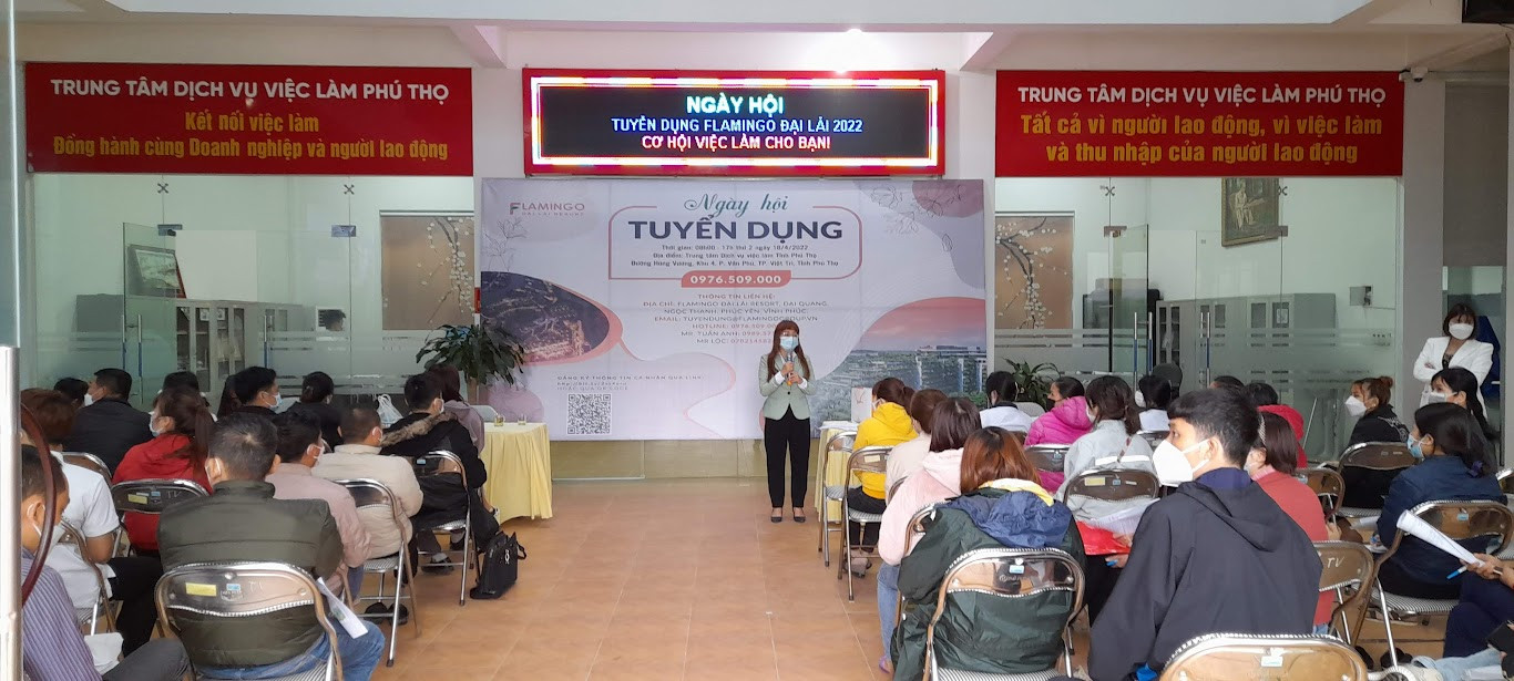 Buổi tư vấn tuyển dụng việc làm tại Phú Thọ